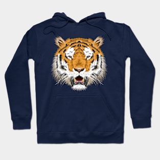 Bengal tiger head.Animal print.Wildlife. Hoodie